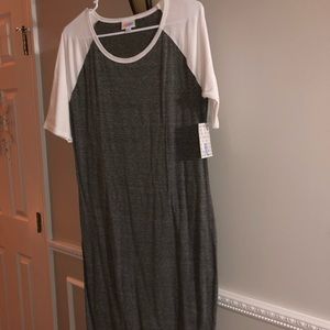 Lularoe grey and white Julia